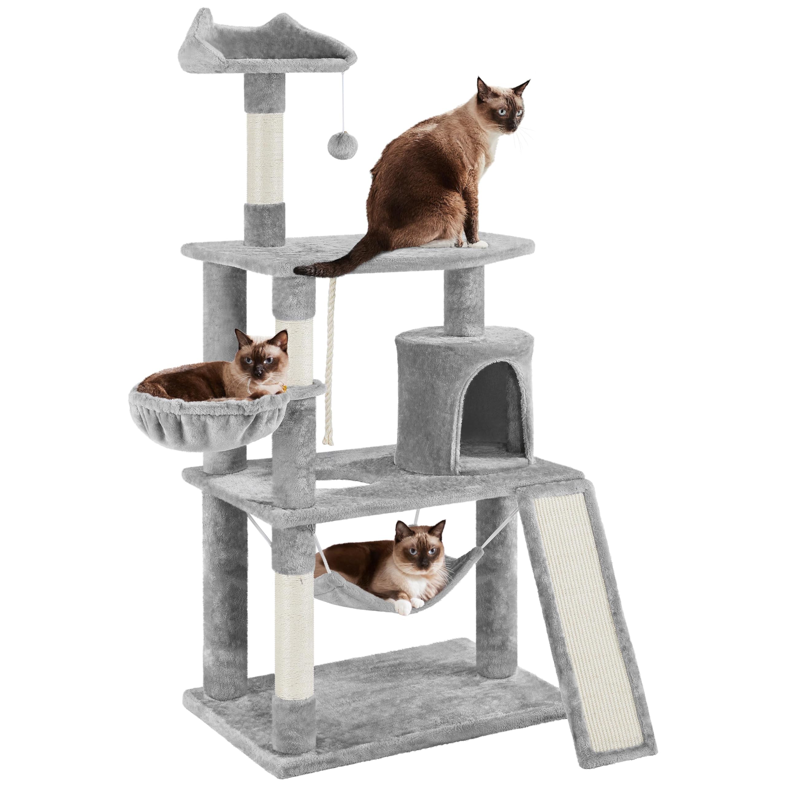 Amazon.com : Yaheetech 63.5in Multi-Level Cat Tree Tower Condo